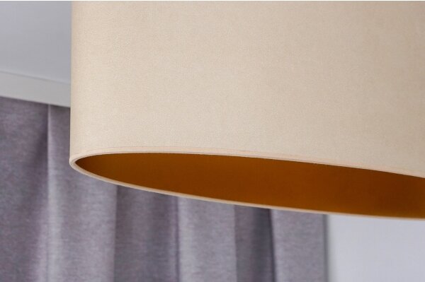 Duolla - Luster na lanku OVAL VEGAN 1xE27/15W/230V krémová