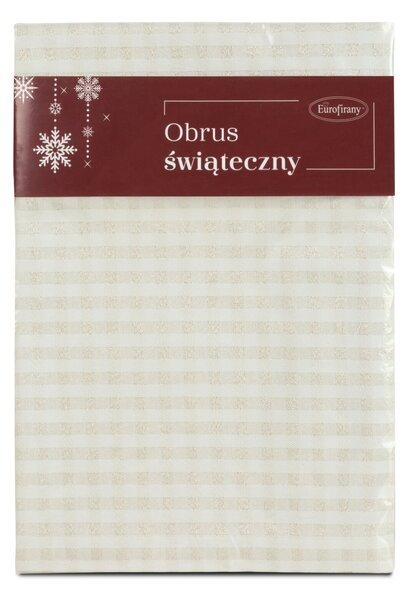 VIANOČNÝ OBRUS FLASH 1 85X85 CM ŠAMPANSKÝ