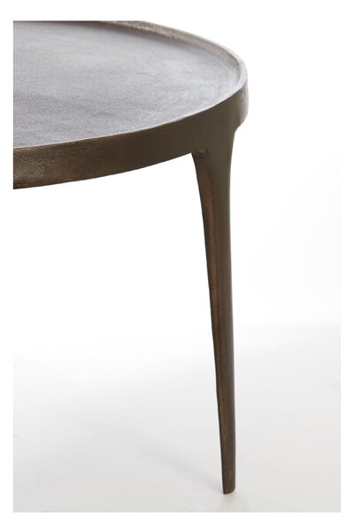 Hnedé okrúhle konferenčné stolíky v súprave 2 ks ø 75 cm Tobias – Light & Living