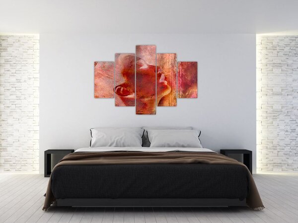 Obraz - Profil ženskej tváre (150x105 cm)