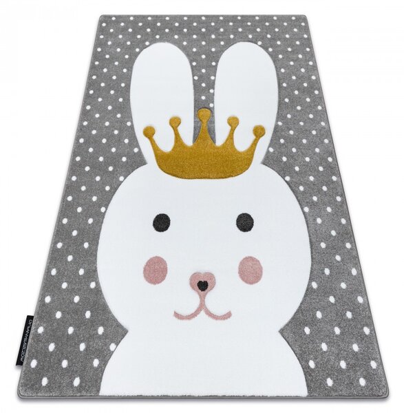 Dywany Łuszczów, Detský kusový koberec Petit Bunny grey, 140x190, šedá, detská izba