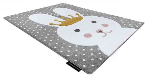 Dywany Łuszczów, Detský kusový koberec Petit Bunny grey, 140x190, šedá, detská izba