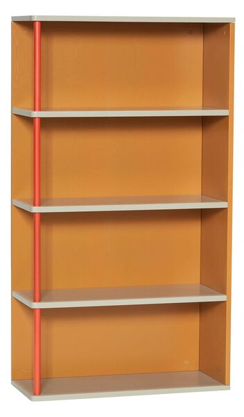 Oranžová nástenná knižnica z jaseňového dreva 60x109 cm Apollo – Hübsch