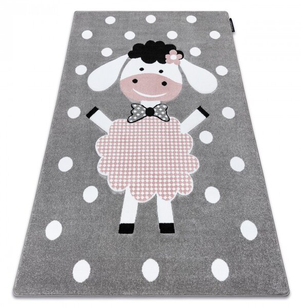 Dywany Łuszczów , Detský kusový koberec Petit Dolly sheep grey, 120x170, ružová, detská izba