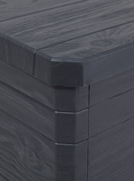 Tmavosivý záhradný úložný box Woodys – Toomax