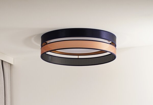 Duolla-LED Stropné svietidlo ROLLER DUO SHINY LED/24W/230V pr. 45 cm modrá/medená