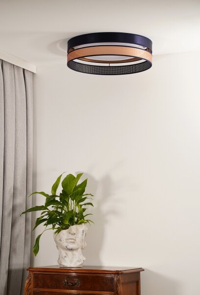 Duolla-LED Stropné svietidlo ROLLER DUO SHINY LED/24W/230V pr. 45 cm modrá/medená