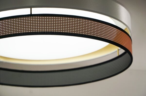 Duolla- LED Stropné svietidlo ROLLER DUO SHINY LED/24W/230V pr. 45 cm biela/medená