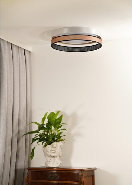 Duolla- LED Stropné svietidlo ROLLER DUO SHINY LED/24W/230V pr. 45 cm biela/medená