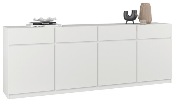 ŠIROKÁ KOMODA, biela, 224,8/82,4/40 cm MID.YOU - Online Only drobný nábytok, Online Only