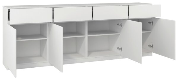 ŠIROKÁ KOMODA, biela, 224,8/82,4/40 cm MID.YOU - Online Only drobný nábytok, Online Only