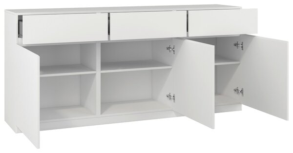 ŠIROKÁ KOMODA, biela, 180/82,5/40 cm MID.YOU - Online Only drobný nábytok, Online Only