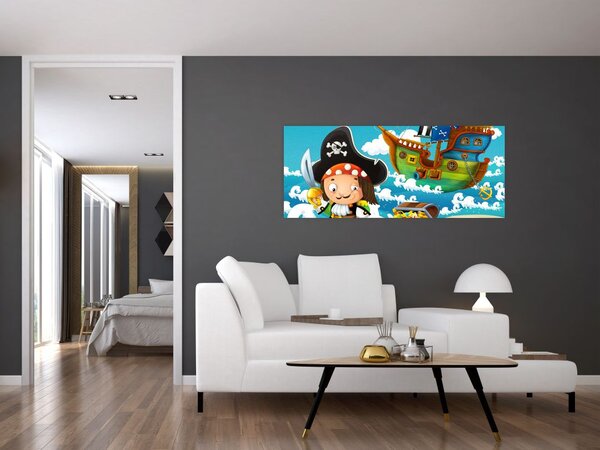 Obraz - Pirátsky poklad (120x50 cm)