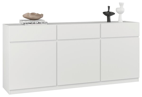 ŠIROKÁ KOMODA, biela, 180/82,5/40 cm MID.YOU - Online Only drobný nábytok, Online Only
