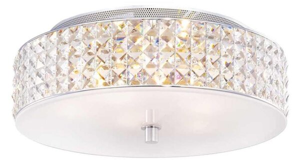 Ideal Lux - LED Krištáľové stropné svietidlo ROMA 6xG9/3W/230V pr. 40 cm chróm