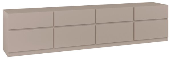 NÍZKA KOMODA, béžová, 225/52,5/40 cm MID.YOU - Online Only drobný nábytok, Online Only