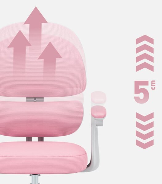 Detská otočná stolička Mark Adler Junior 4.4 Pink