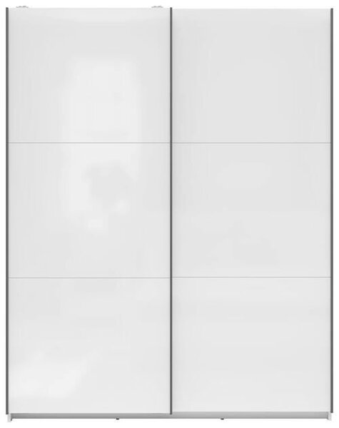 ŠAT. SKRIŇA S POSUV. DVERAMI, biela s vysokým leskom, 153,5/195,5/60 cm Livetastic - Skrine, Online Only