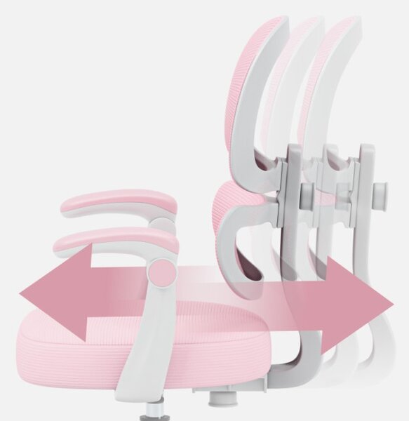 Detská otočná stolička Mark Adler Junior 4.4 Pink