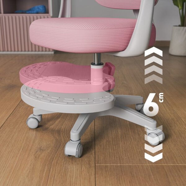 Detská otočná stolička Mark Adler Junior 4.4 Pink