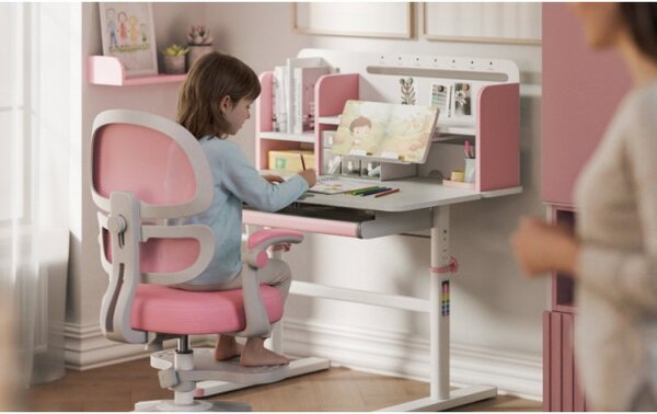 Detský rastúci písací stôl Mark Adler Study 5.0 Pink
