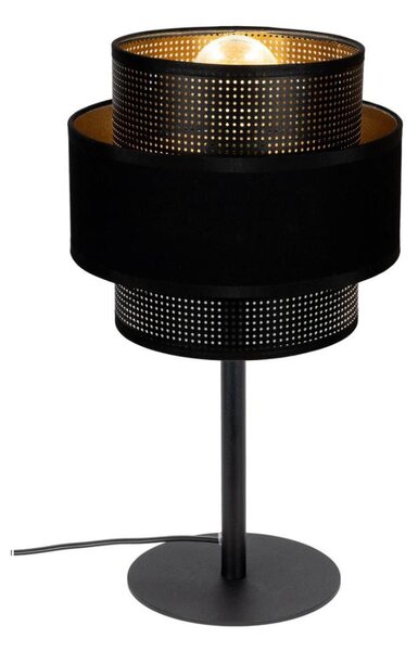 Stolná lampa NESS 1xE27/60W/230V čierna