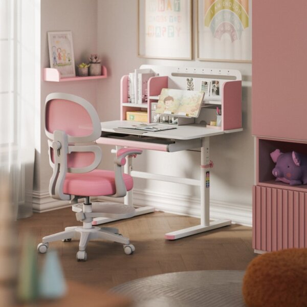 Detský rastúci písací stôl Mark Adler Study 5.0 Pink