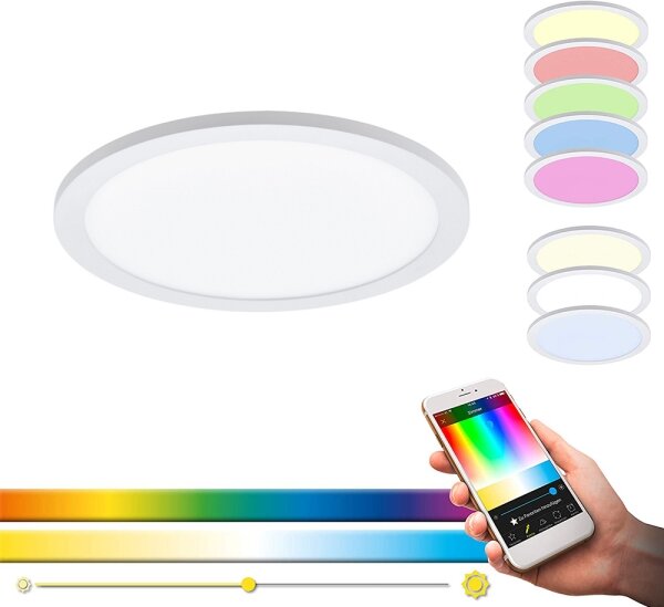 Eglo 97958 - LED RGBW Stropné svietidlo SARSINA-C LED/16W/230V + diaľkové ovládanie