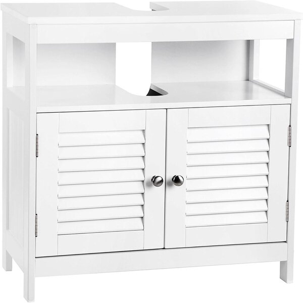 SKRINKA POD UMÝVADLO, biela, biela, 60/60/30 cm MID.YOU - Kúpeľňové skrinky, Online Only