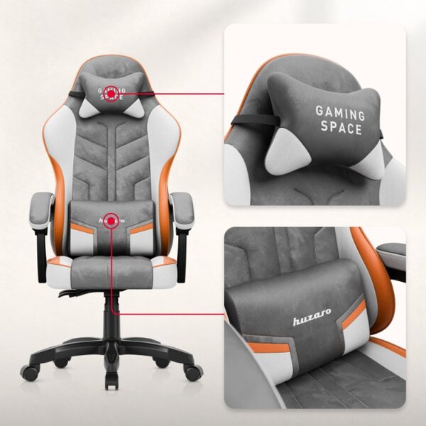 Herná stolička Force 2.7 Grey Velour