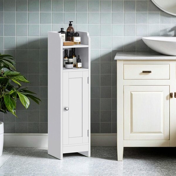 STREDNE VYSOKÁ SKRINKA, biela, 18/80/20 cm MID.YOU - Kúpeľňové skrinky, Online Only