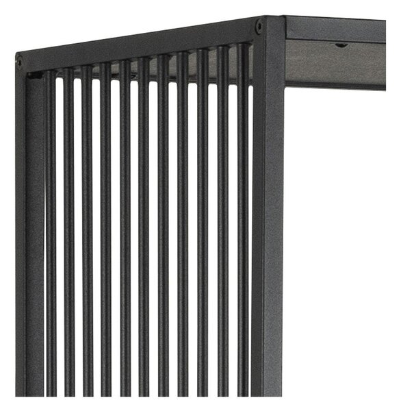 Čierna knižnica v dekore kameňa 85x185 cm Strington – Actona