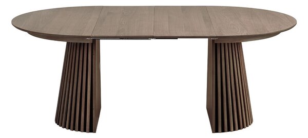 Okrúhly rozkladací jedálenský stôl s doskou v dubovom dekore ø 120 cm Osaka – House Nordic