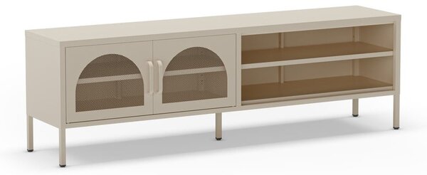 Krémový TV stolík 160x50 cm Diora – Marckeric