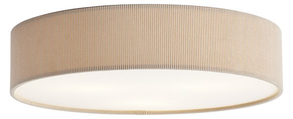 Moderné stropné svietidlo sivohnedé so zamatovým tienidlom 46 cm 3-svetlá - Luz