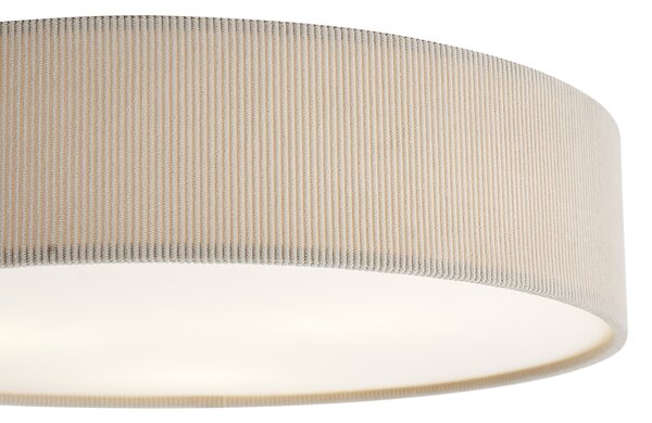 Moderné stropné svietidlo sivohnedé so zamatovým tienidlom 46 cm 3-svetlá - Luz