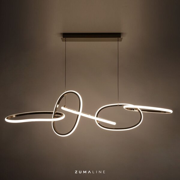 Zuma Line MD7361-5A-EGT - LED Luster na lanku CHOLET LED/56W/230V zlatá