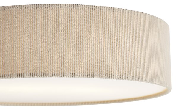 Moderné stropné svietidlo sivohnedé so zamatovým tienidlom 38cm 2-Lights - Luz