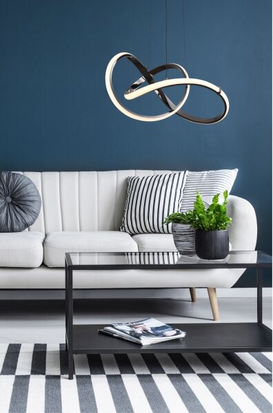 Zuma Line MD9717-1-3BCD - LED Luster na lanku INDIGO LED/44W/230V čierna