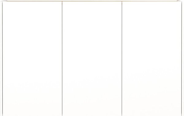 Biela závesná skrinka v dekore duba 138x87x25 cm Libbiano – Germania