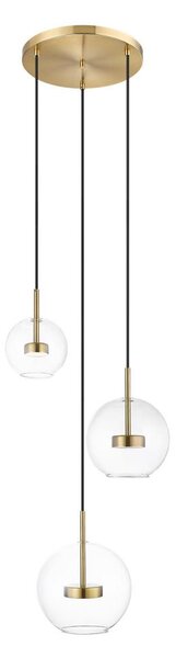 Zuma Line P0428-03L-L4AC - LED Luster na lanku ENCELADUS 3xLED/5W/230V zlatá