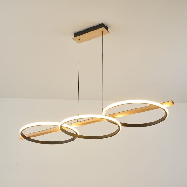 Zuma Line MD3913-3-3BWLT - LED Luster na lanku ALMERIA LED/35W/230V