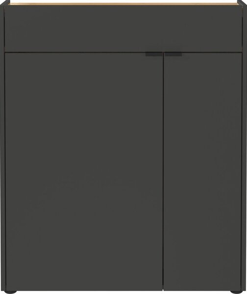 Antracitová skrinka 82x102x22 cm Ameca – Germania