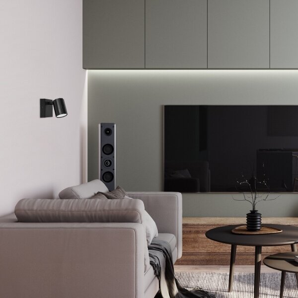 Rabalux 73023 - Nástenné bodové svietidlo ROGELIO 1xGU10/5W/230V čierna