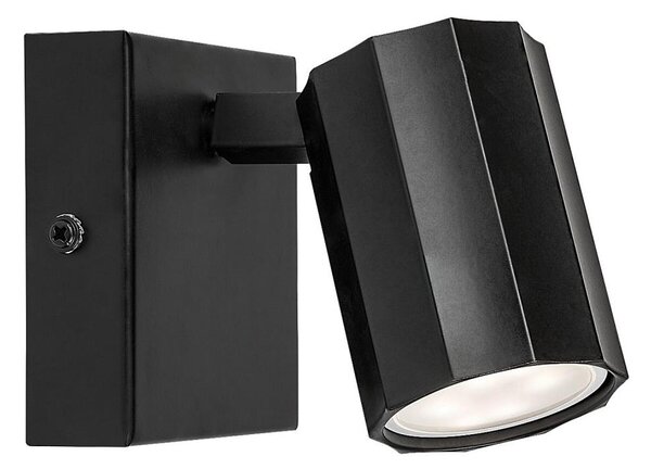 Rabalux 73023 - Nástenné bodové svietidlo ROGELIO 1xGU10/5W/230V čierna