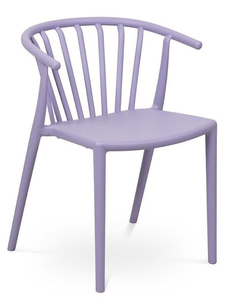 Plastová záhradná stolička v levanduľovej farbe Capri – Essentials