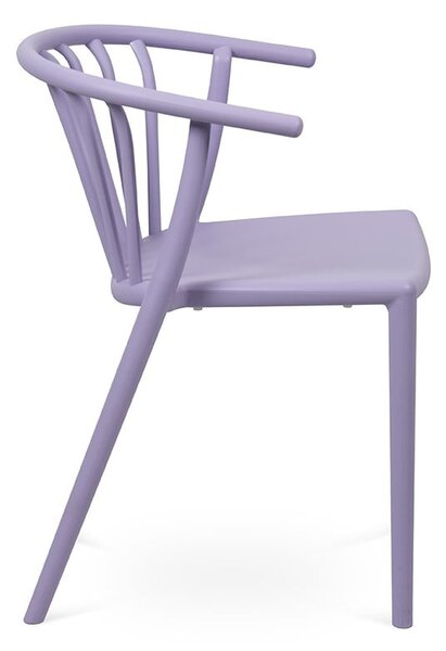 Plastová záhradná stolička v levanduľovej farbe Capri – Essentials
