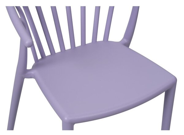 Plastová záhradná stolička v levanduľovej farbe Capri – Essentials