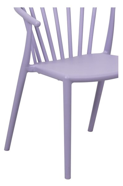 Plastová záhradná stolička v levanduľovej farbe Capri – Essentials