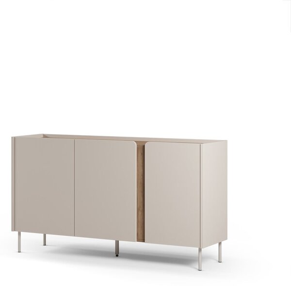 Komoda v dekore duba v krémovo-prírodnej farbe 150x82,5x40,5 cm Lucile – Marckeric